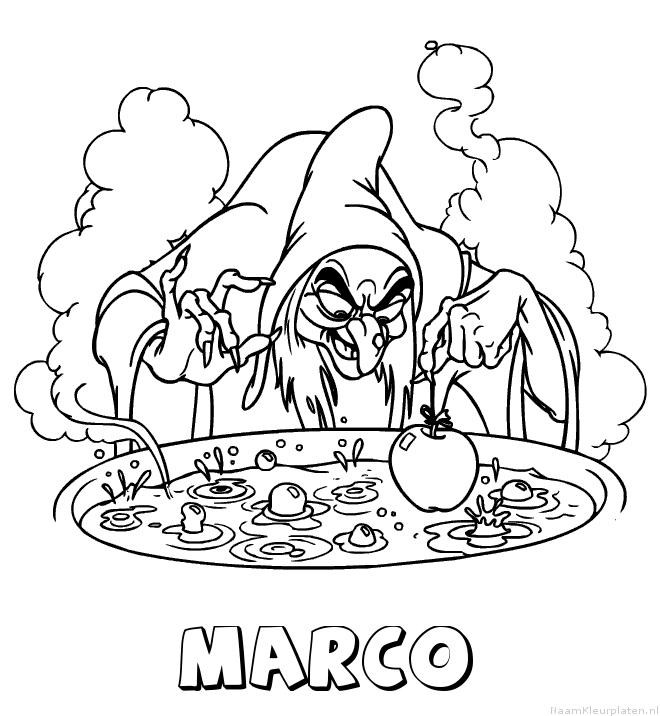 Marco heks kleurplaat