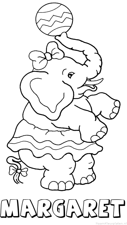 Margaret olifant kleurplaat