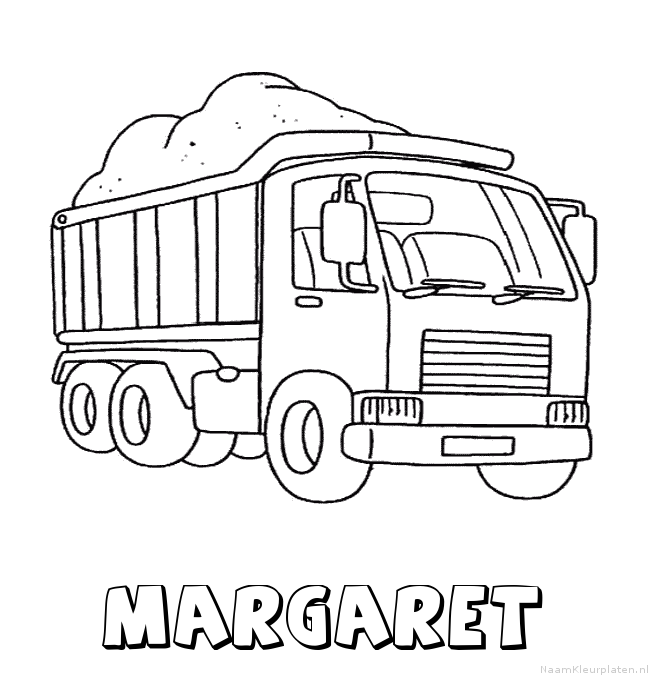 Margaret vrachtwagen kleurplaat