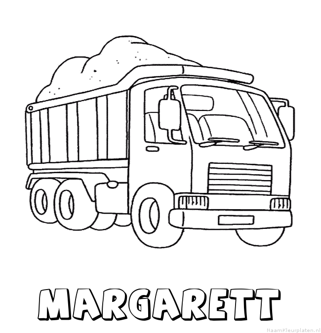 Margarett vrachtwagen kleurplaat