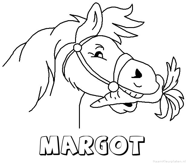 Margot paard van sinterklaas kleurplaat