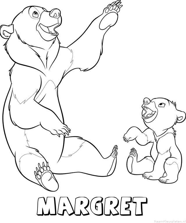 Margret brother bear kleurplaat