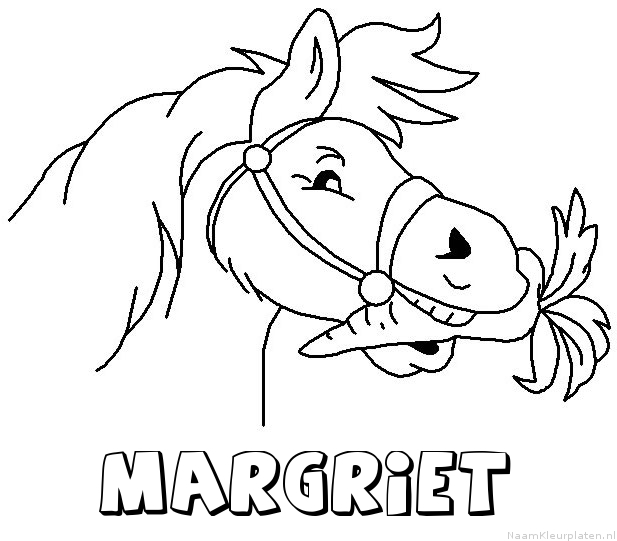 Margriet paard van sinterklaas kleurplaat