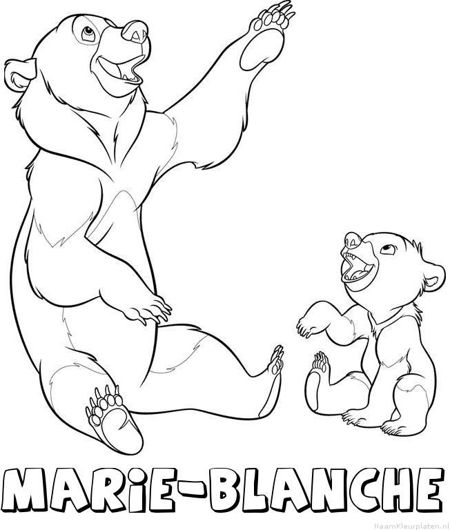 Marie blanche brother bear kleurplaat