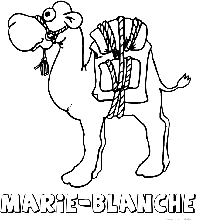 Marie blanche kameel kleurplaat