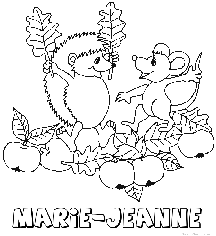 Marie jeanne egel kleurplaat