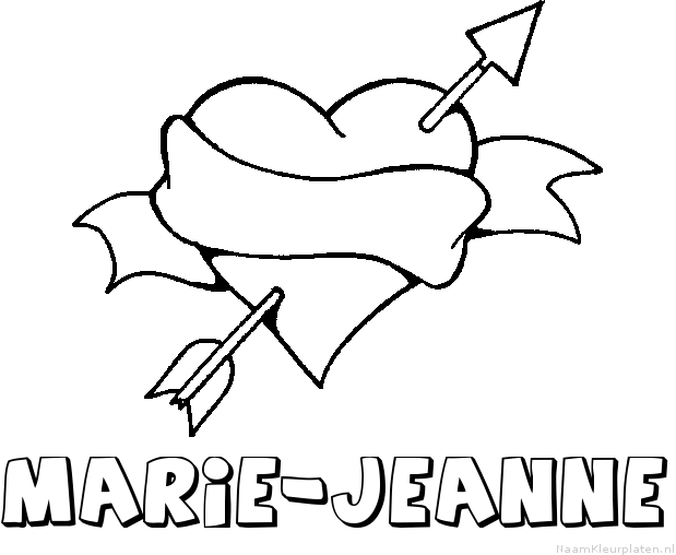 Marie jeanne liefde kleurplaat