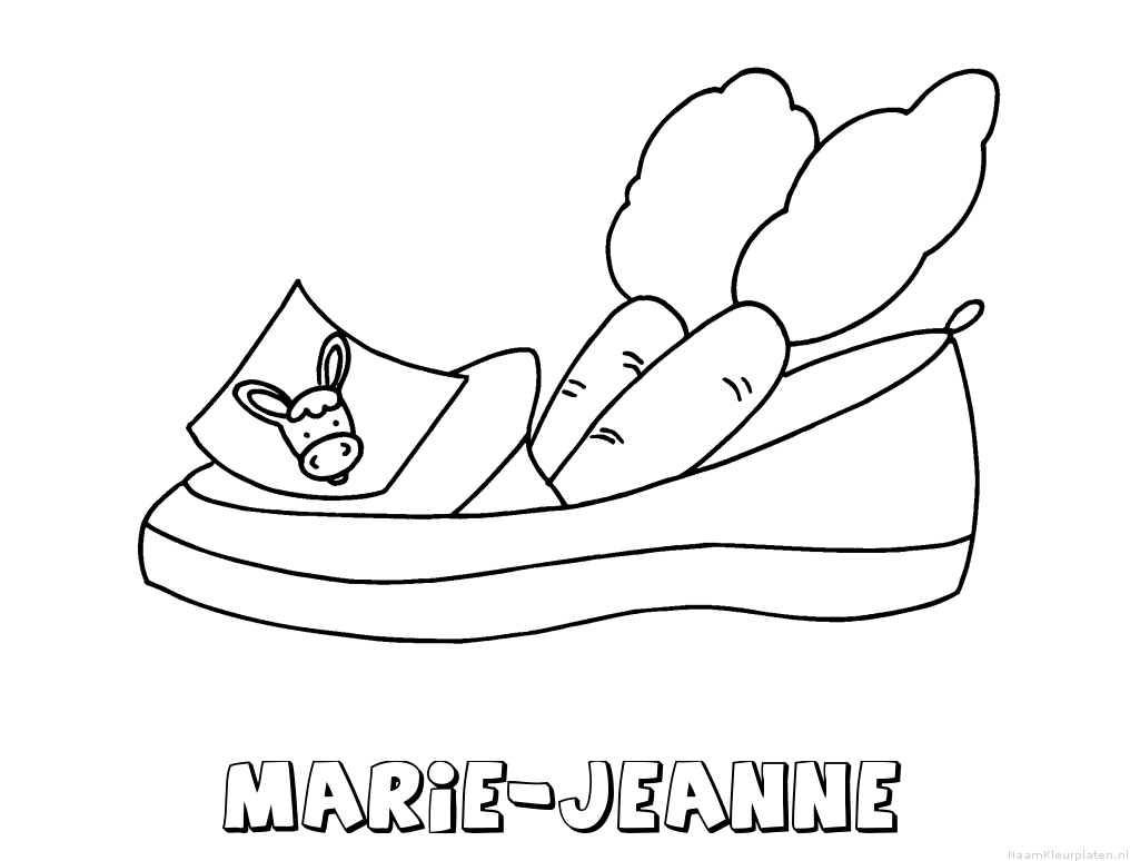 Marie jeanne schoen zetten kleurplaat
