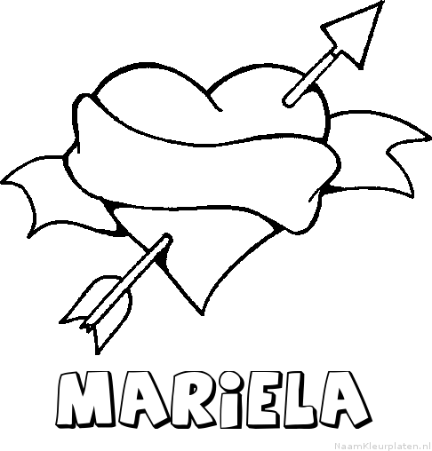 Mariela liefde kleurplaat