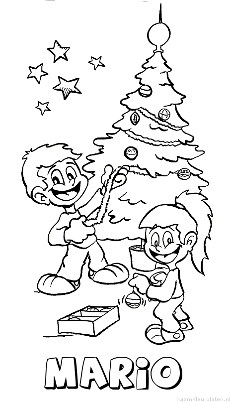 Mario kerst kerstboom