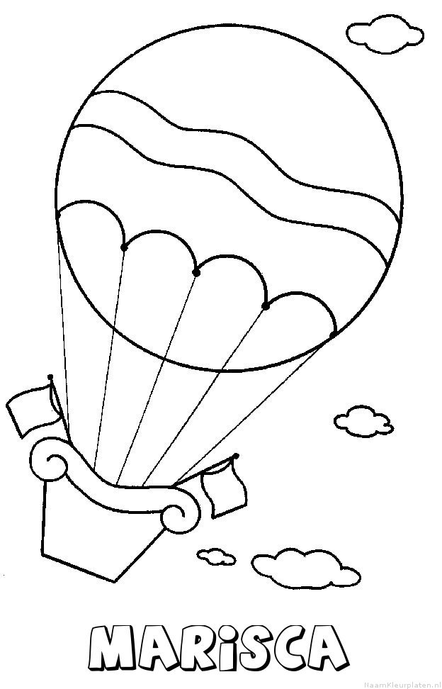 Marisca luchtballon kleurplaat