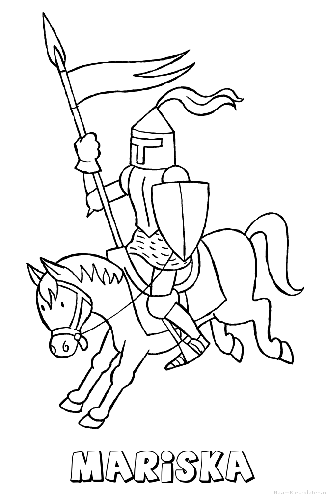Mariska ridder kleurplaat