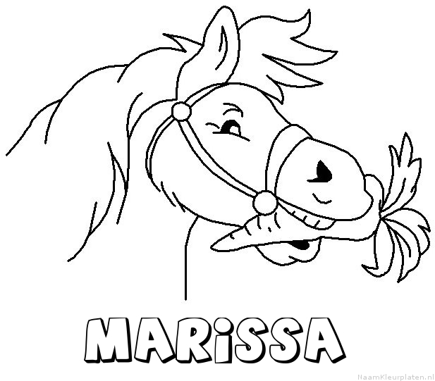 Marissa paard van sinterklaas kleurplaat