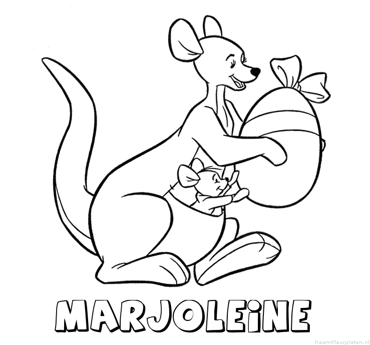 Marjoleine kangoeroe kleurplaat