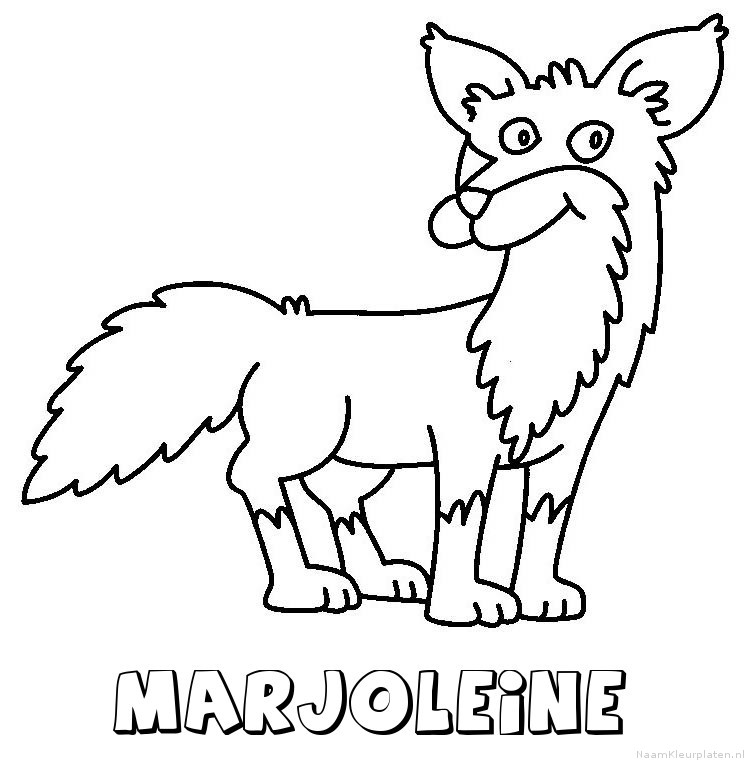 Marjoleine vos kleurplaat