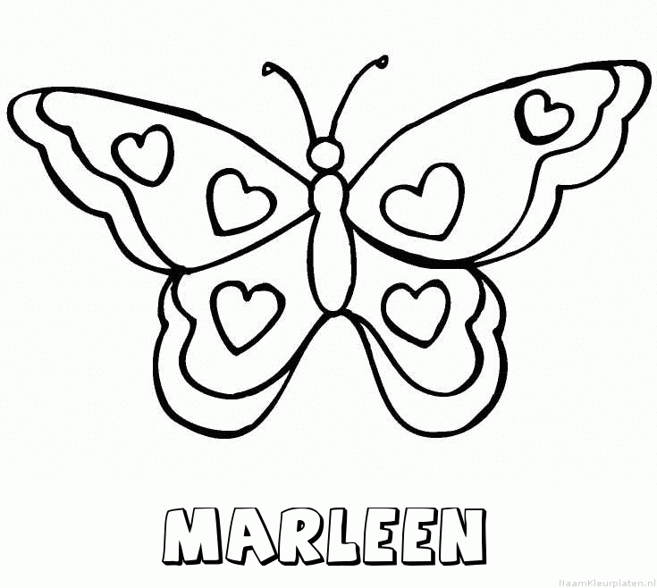 Marleen vlinder hartjes