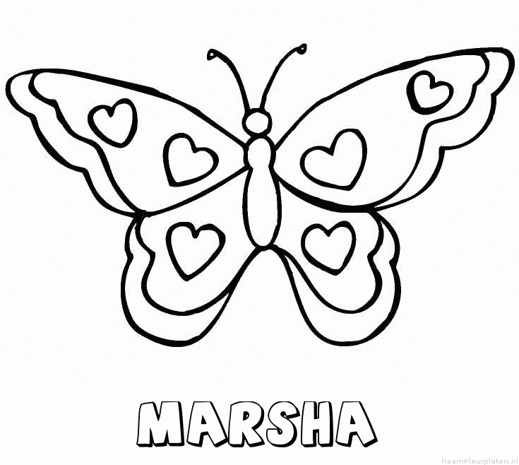 Marsha vlinder hartjes