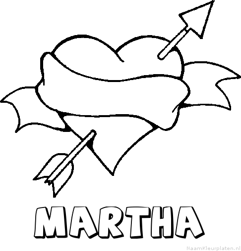 Martha liefde kleurplaat