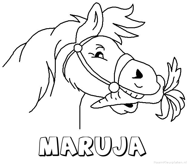 Maruja paard van sinterklaas kleurplaat