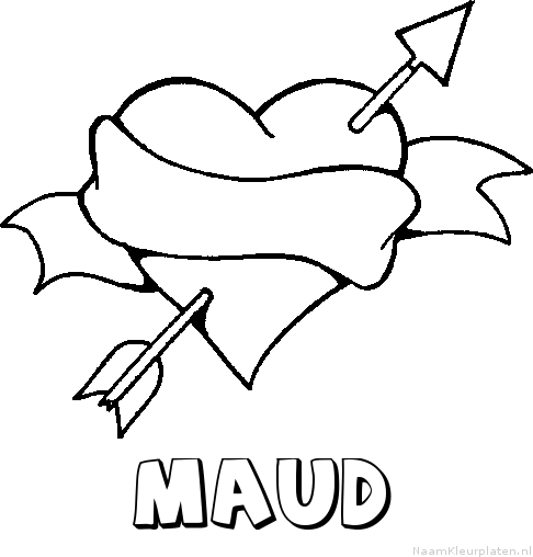 Maud liefde kleurplaat