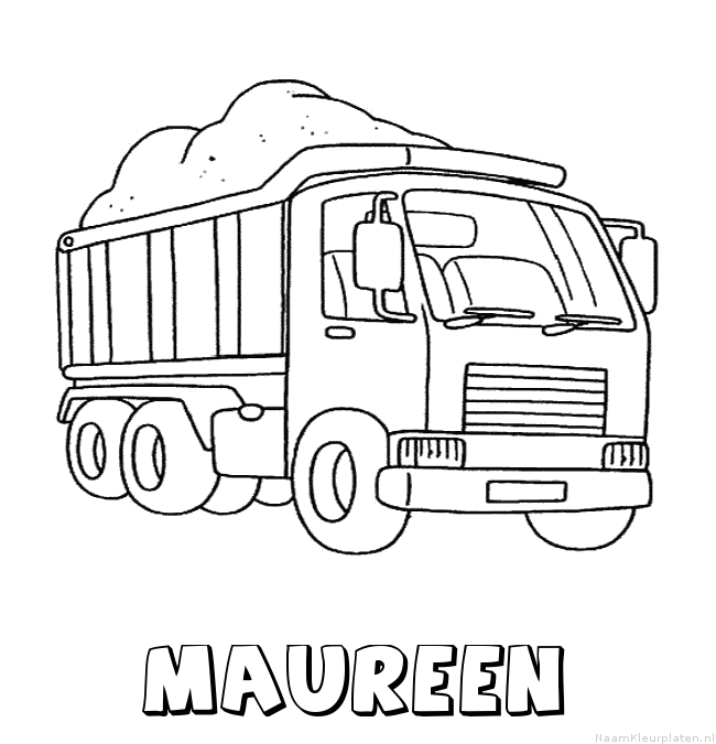 Maureen vrachtwagen kleurplaat