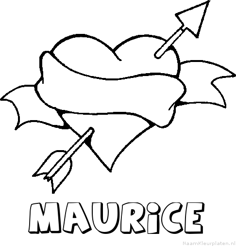 Maurice liefde kleurplaat