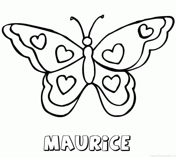 Maurice vlinder hartjes
