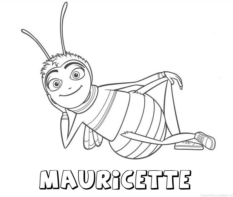 Mauricette bee movie kleurplaat