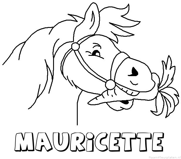 Mauricette paard van sinterklaas kleurplaat