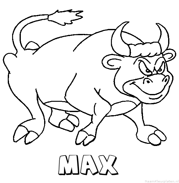 Max stier kleurplaat