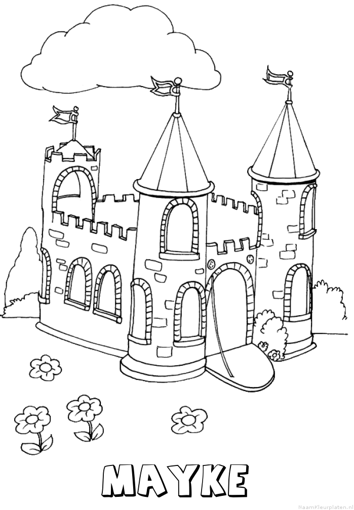 Mayke kasteel kleurplaat