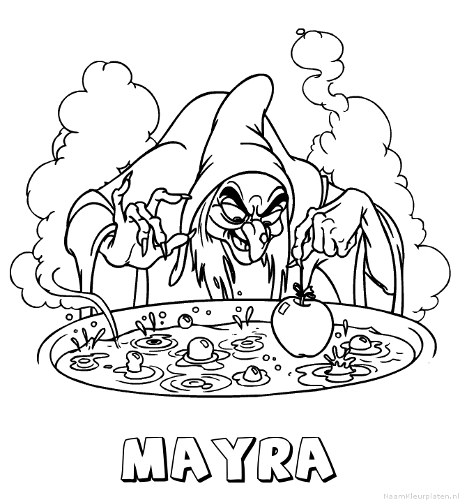 Mayra heks kleurplaat