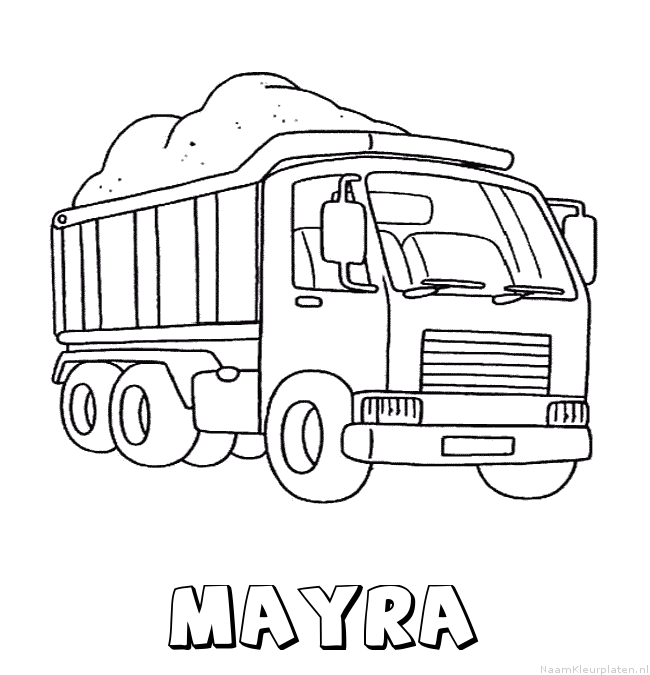 Mayra vrachtwagen kleurplaat