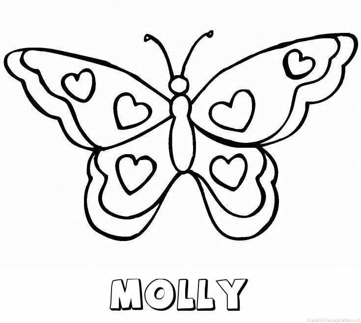 Molly vlinder hartjes
