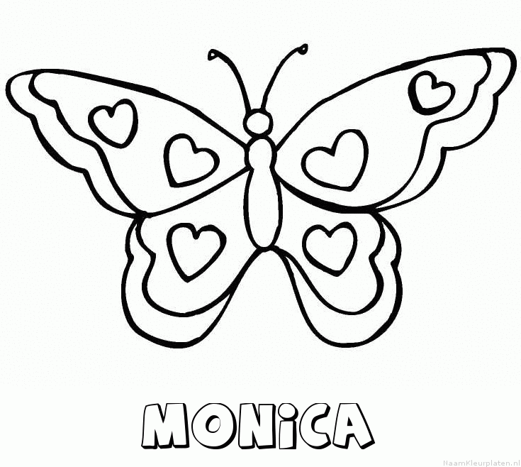 Monica vlinder hartjes