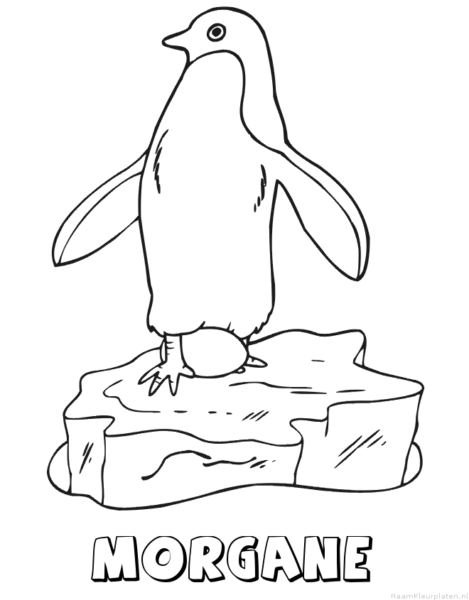 Morgane pinguin kleurplaat