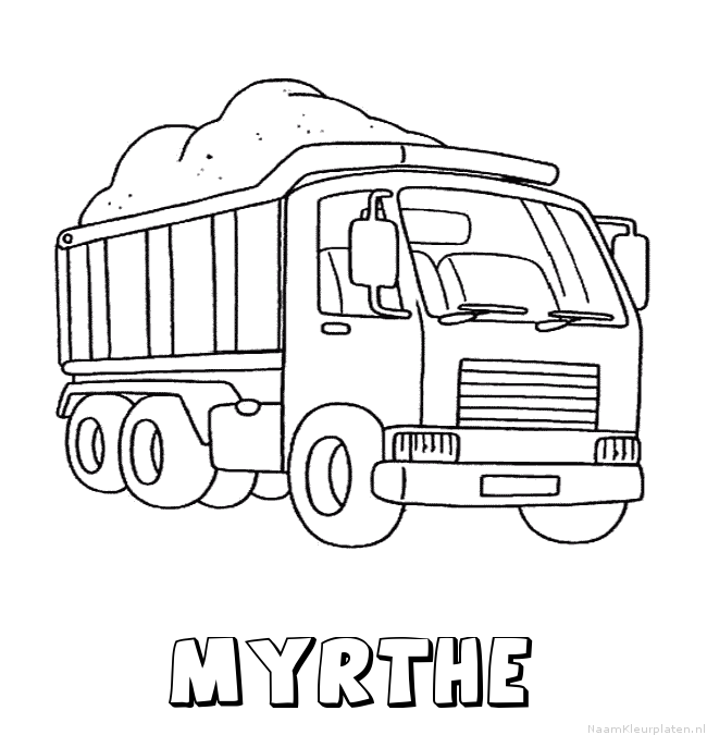 Myrthe vrachtwagen