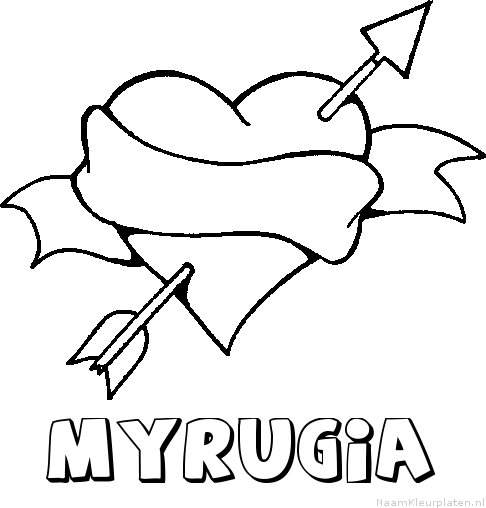 Myrugia liefde kleurplaat