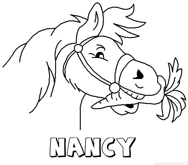 Nancy paard van sinterklaas kleurplaat
