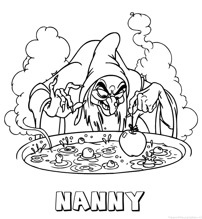 Nanny heks kleurplaat