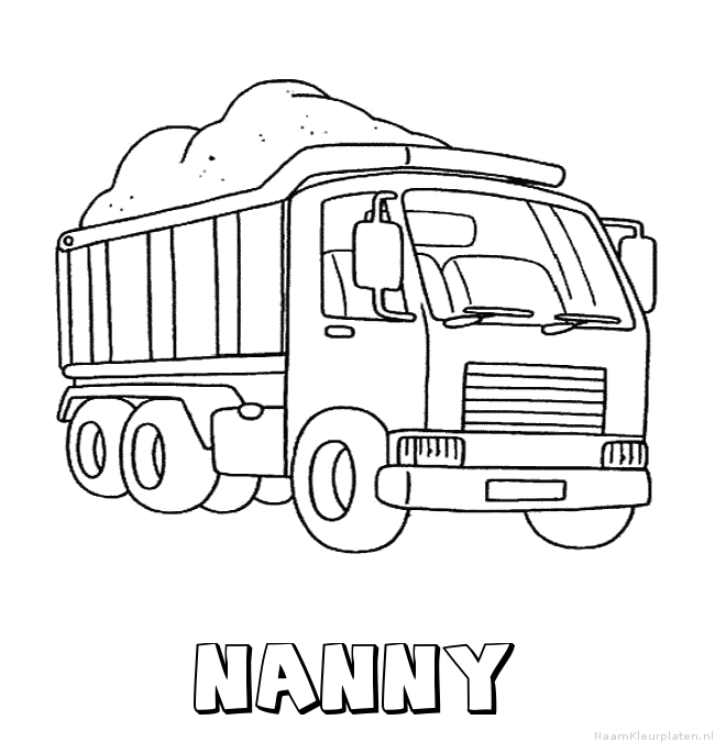 Nanny vrachtwagen kleurplaat