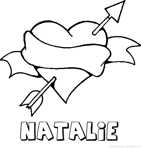 Natalie liefde kleurplaat