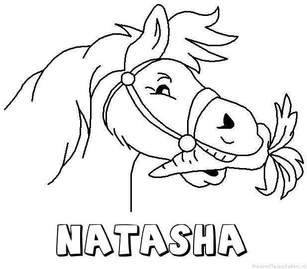 Natasha paard van sinterklaas kleurplaat