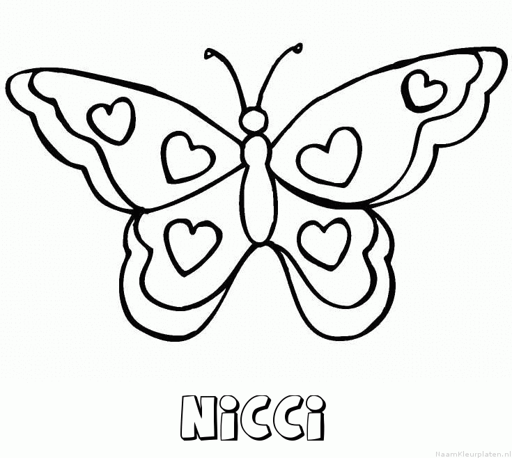 Nicci vlinder hartjes