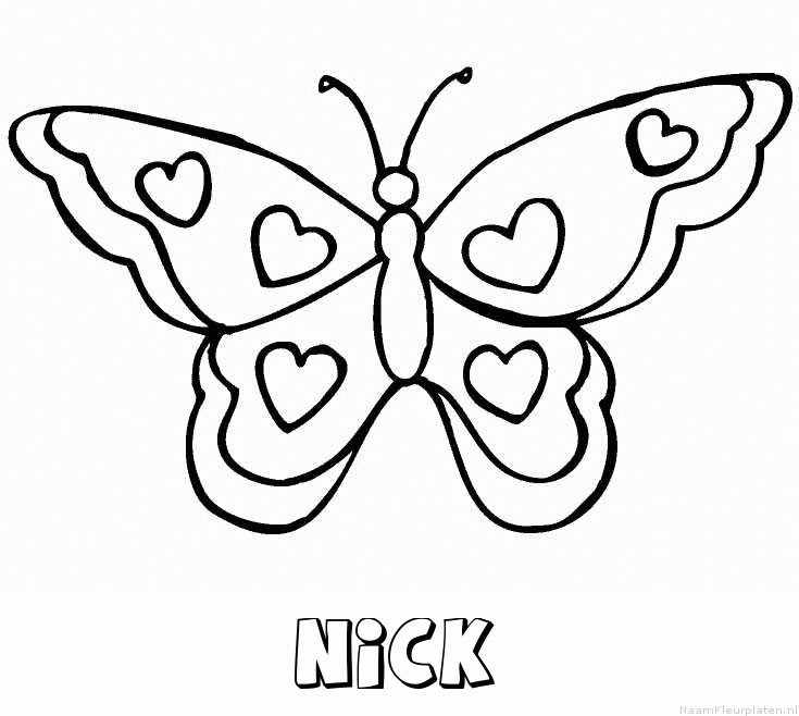 Nick vlinder hartjes