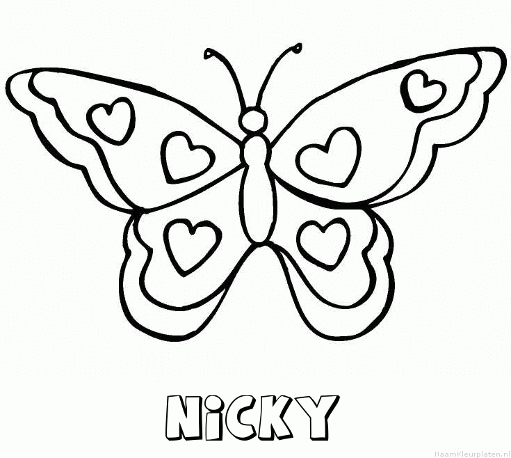 Nicky vlinder hartjes