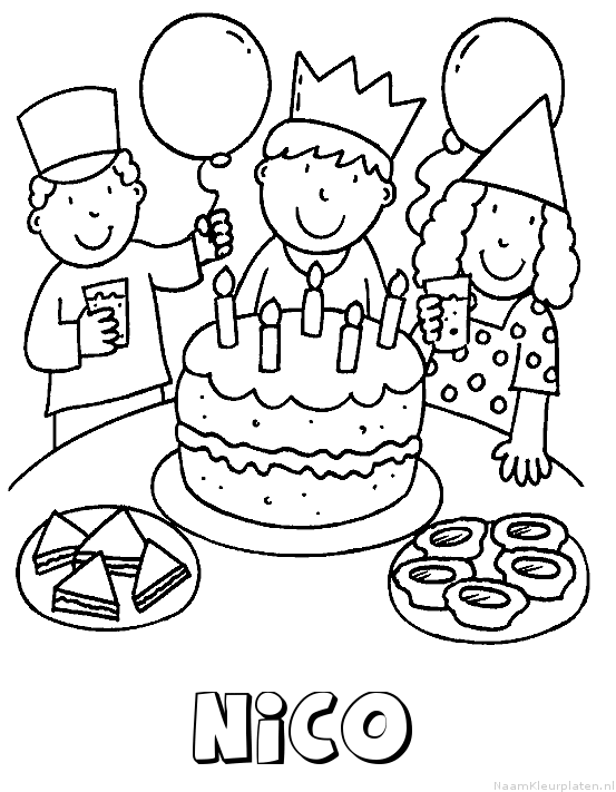 Nico verjaardagstaart