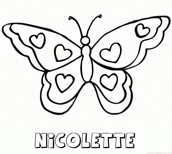 Nicolette vlinder hartjes