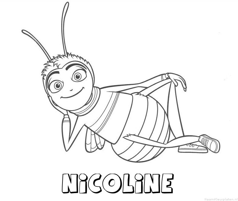 Nicoline bee movie kleurplaat