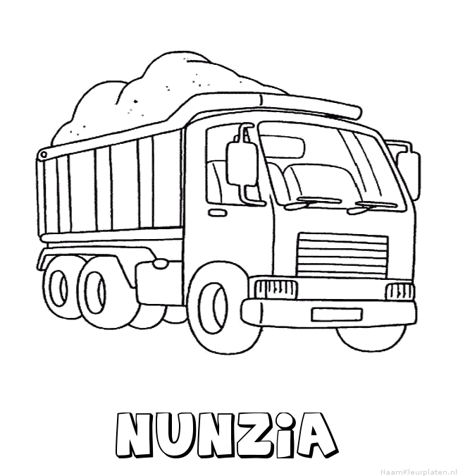 Nunzia vrachtwagen kleurplaat